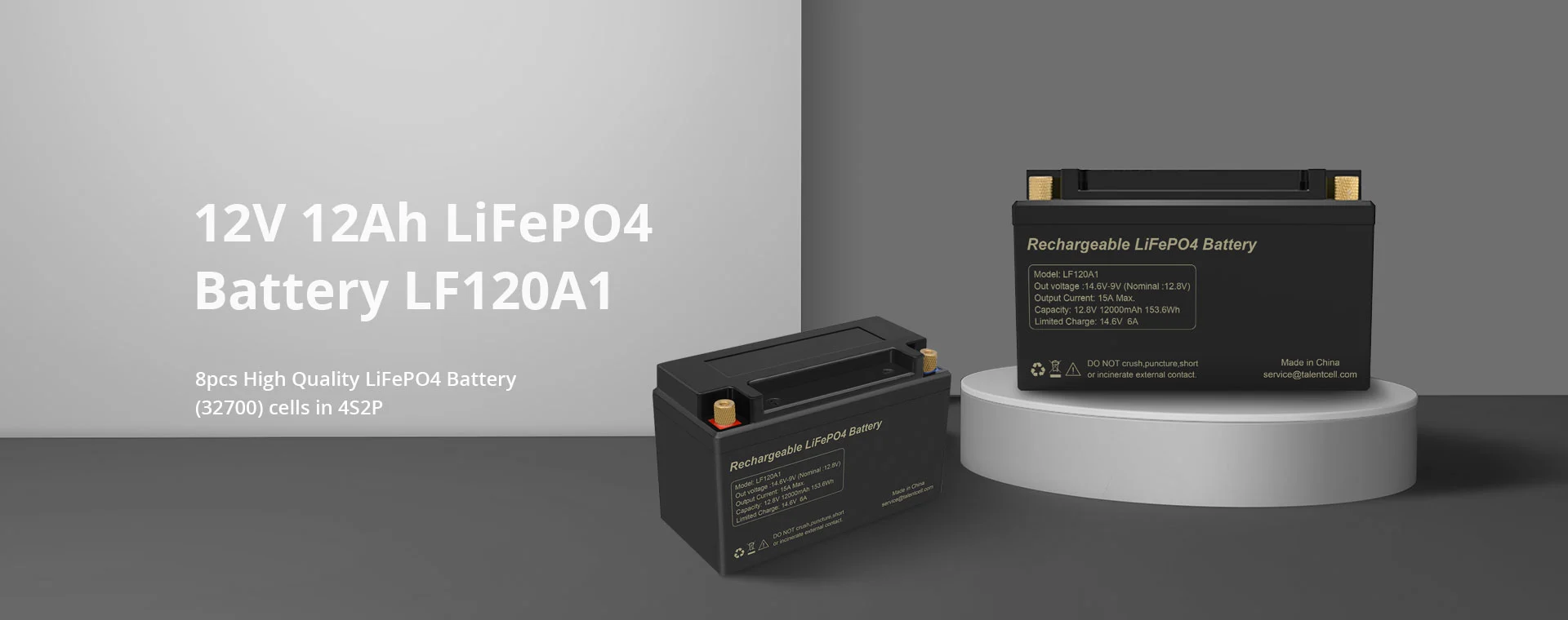 12V 24Ah LiFePO4 Battery
