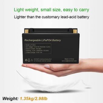 12V 12Ah LiFePO4 Battery - LF120A1