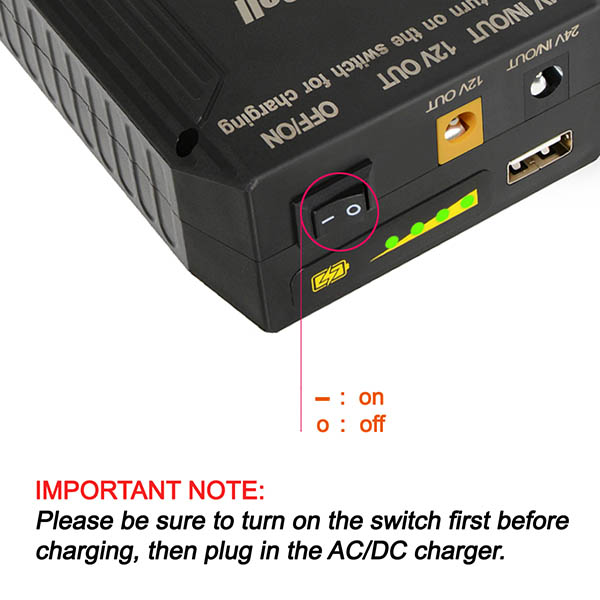Rechargeable 22400mAh 82.88Wh Lithium ion Battery Pack with DC 24