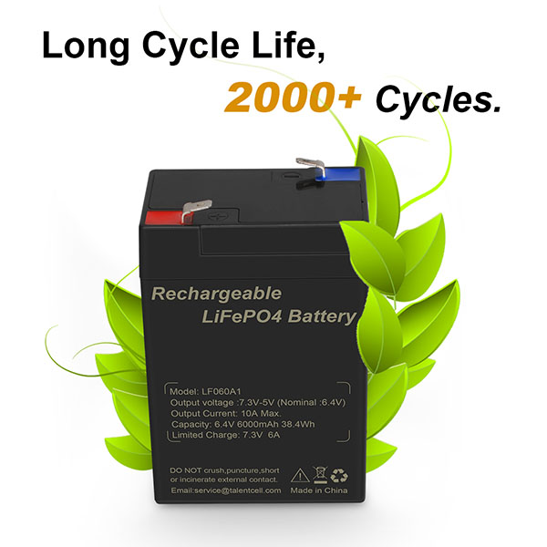 LF060A1, 6V 6Ah LiFePO4 Battery