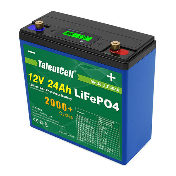 LF4040, 12V 24Ah LiFePO4 Battery
